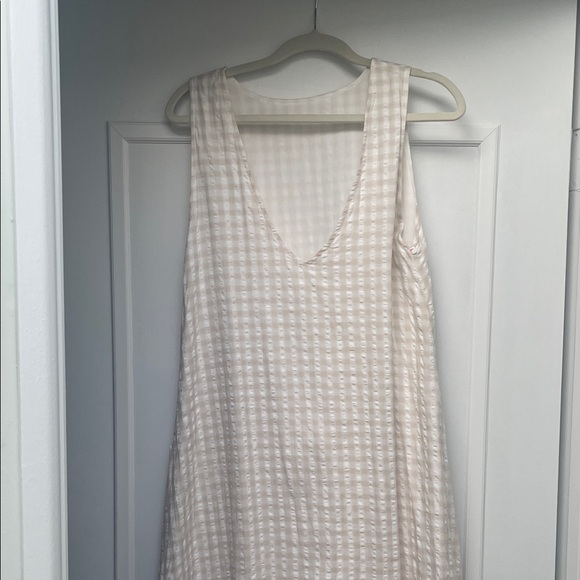 Puka Gili Dress in Beige Check - Picture 5 of 6